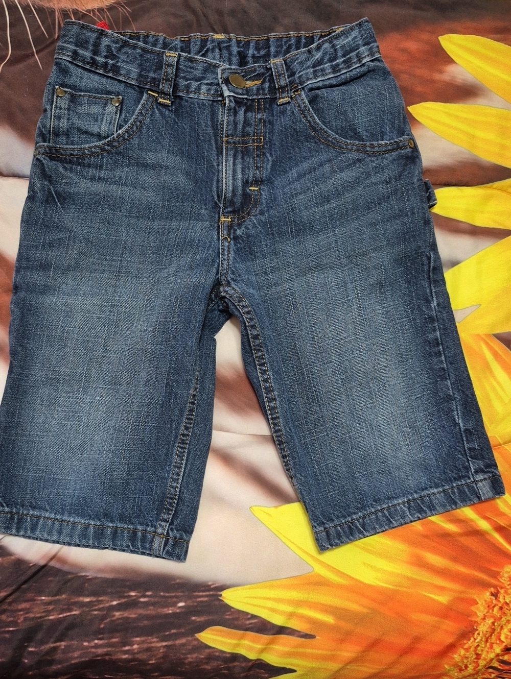 Boys Dark Blue Denim Shorts